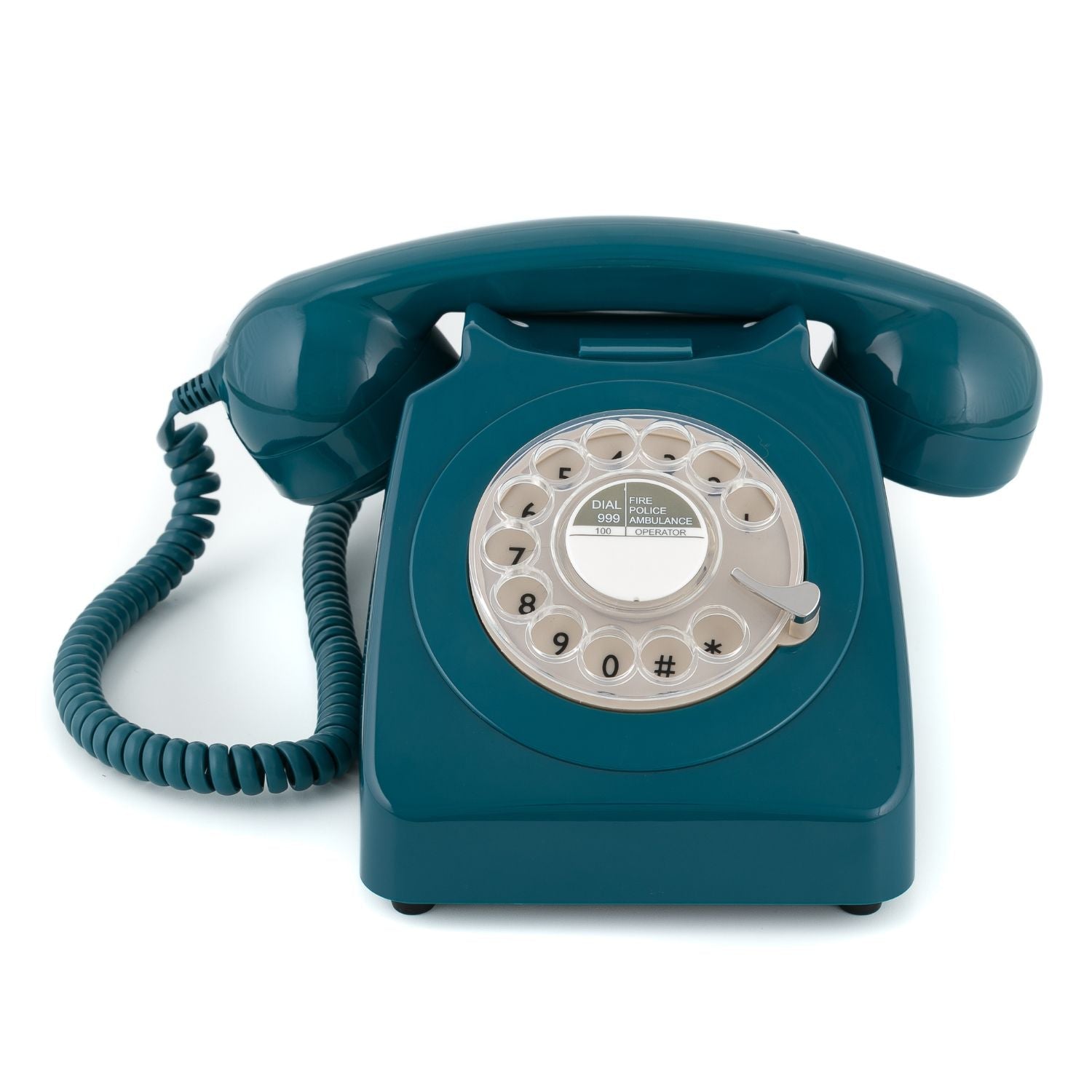 GPO Retro 746 Rotary Telephone - Azure Blue-6