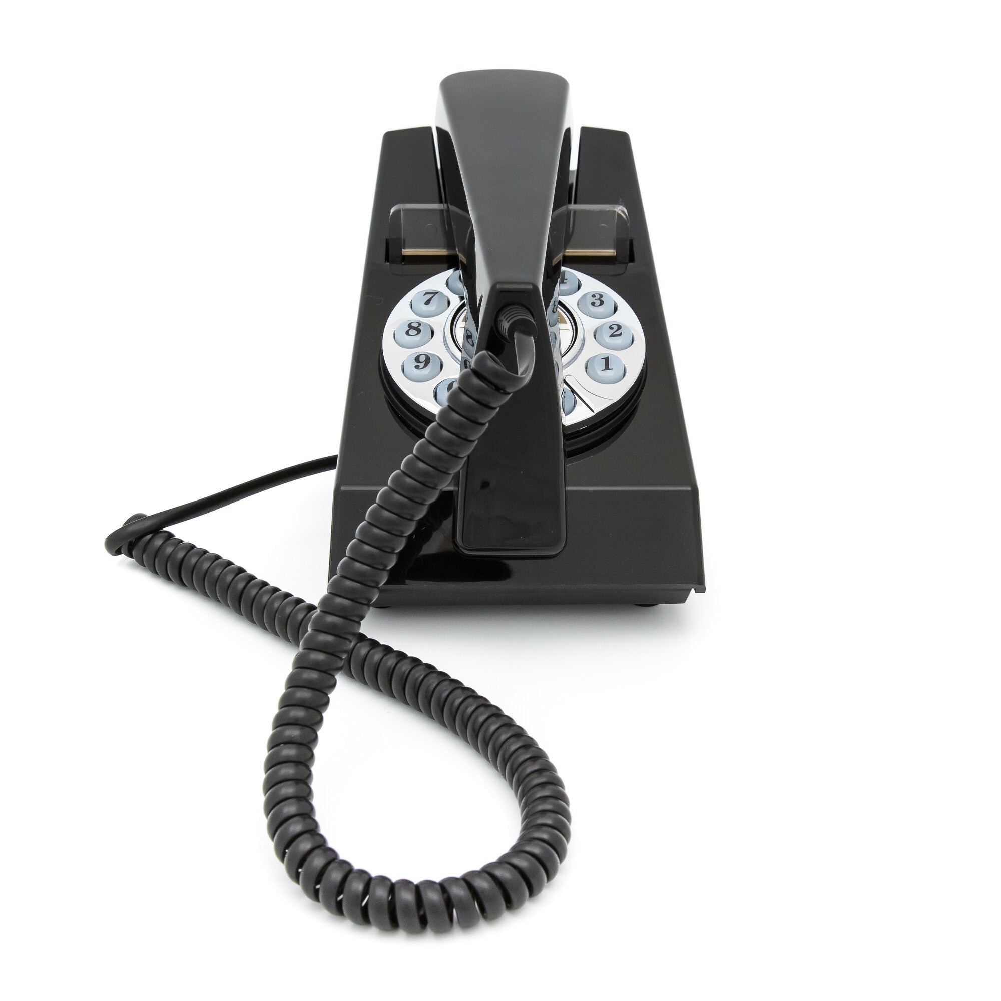 GPO Retro Trim Phone Push Button - Black-1