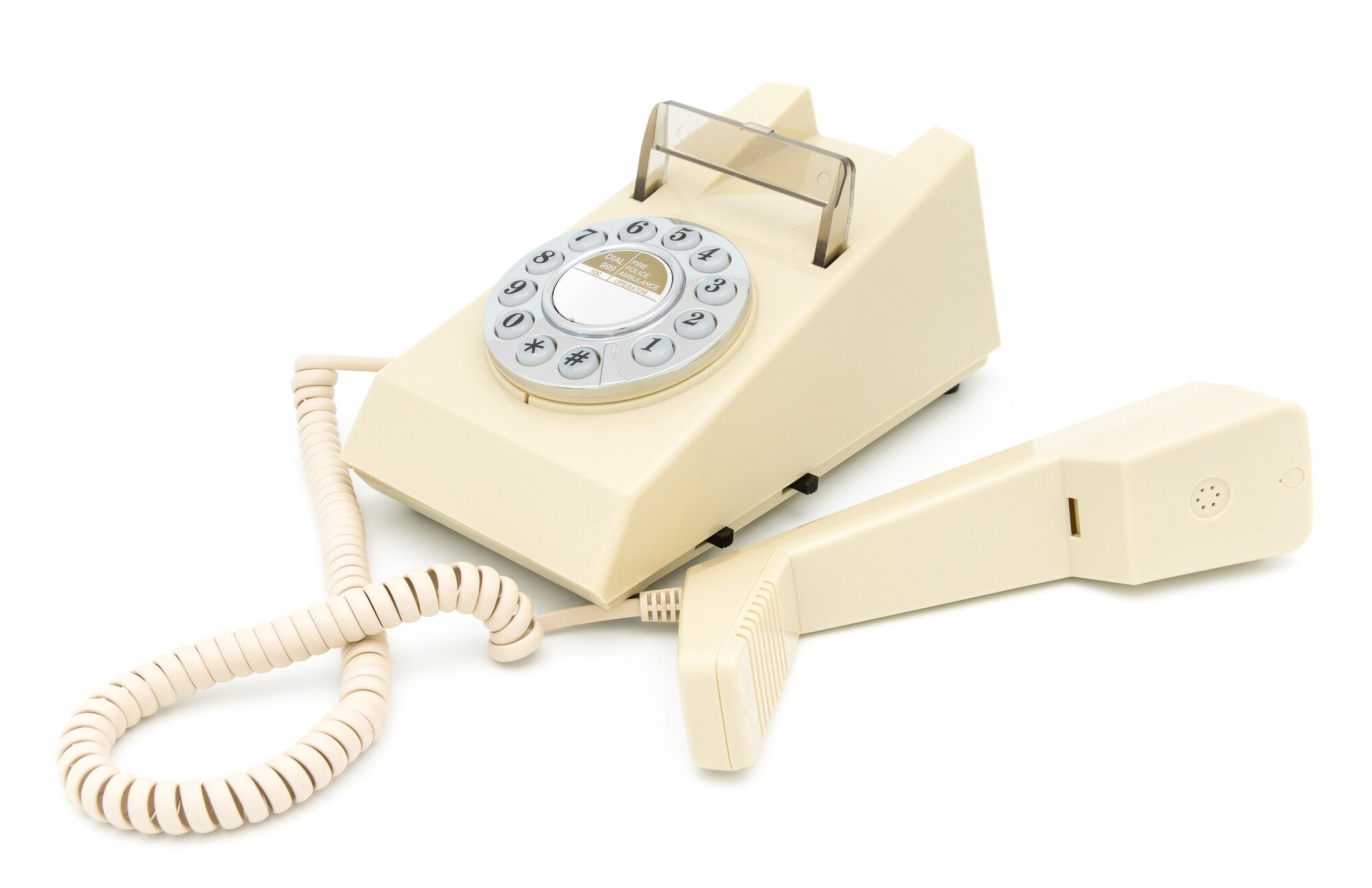 GPO Retro Trim Phone Push Button - Ivory-1