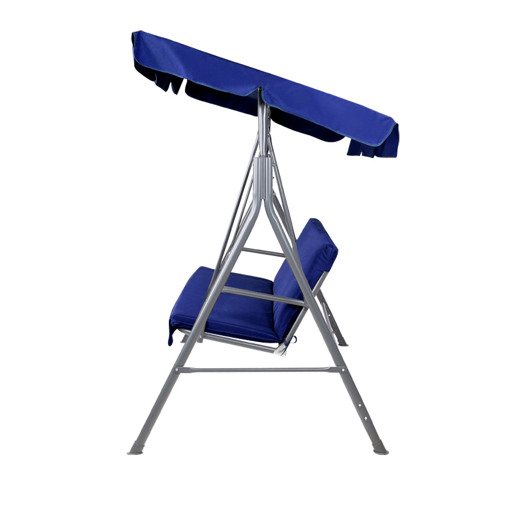 Gardeon Canopy Swing Chair - Navy-3
