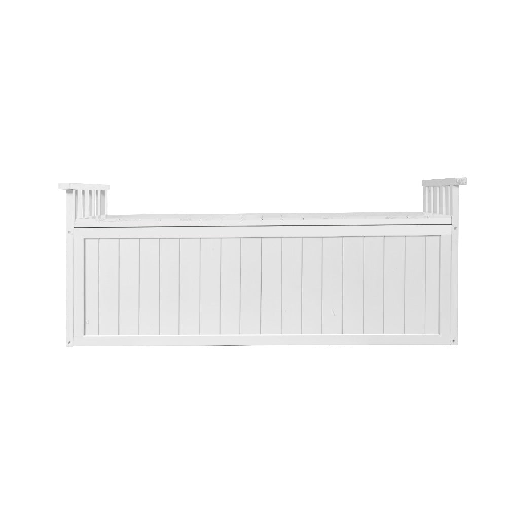 Gardeon Outdoor Storage Box Wooden Garden Bench 129cm Chest Tool Toy Sheds XL-2