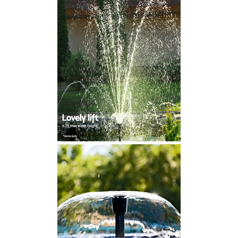 Gardeon Solar Pond Pump Powered Water Fountain Outdoor Submersible Filter 6.6FT-4