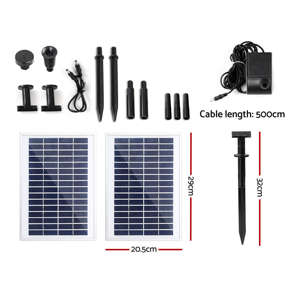 Gardeon Solar Pond Pump Water Fountain Filter Kit Outdoor Submersible Panel-1
