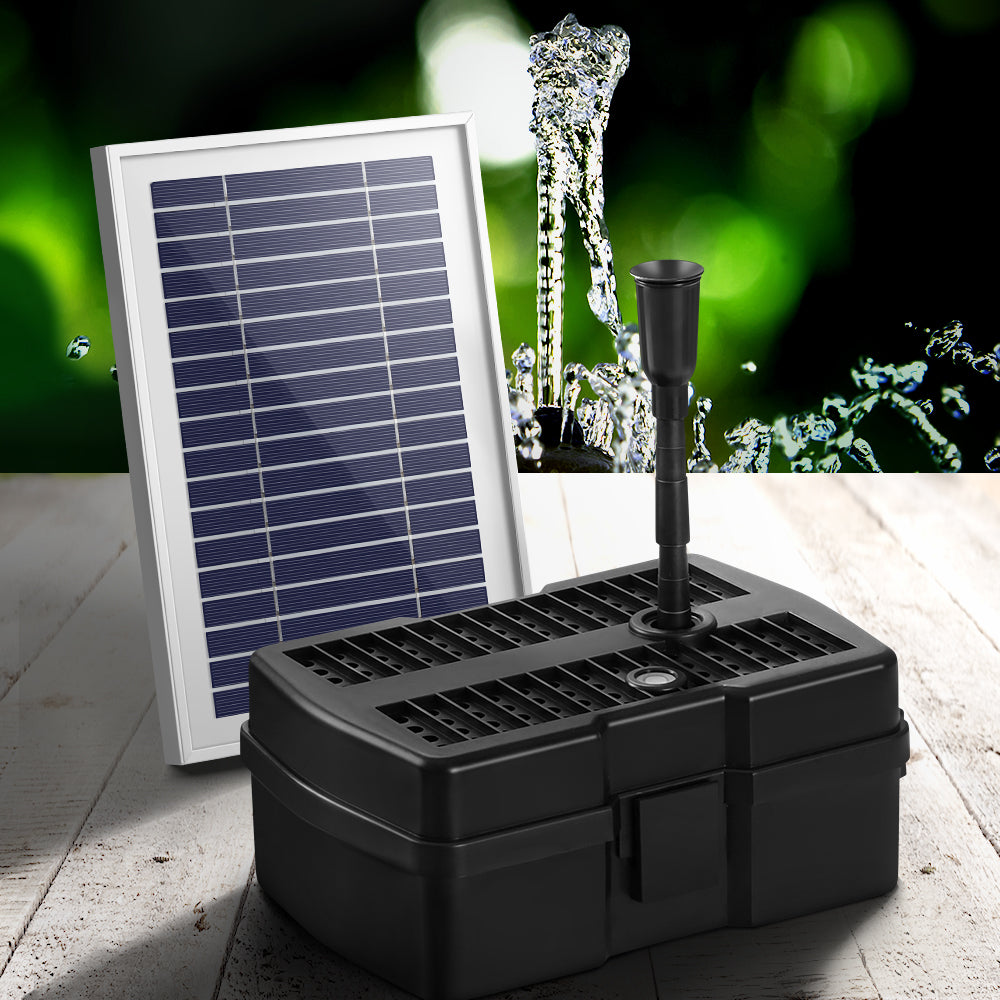 Gardeon Solar Pond Pump with Eco Filter Box Water Fountain Kit 4.6FT-7