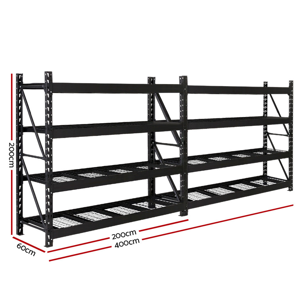 Giantz 4MX2M Garage Shelving Warehouse Rack Pallet Racking Storage Steel-1