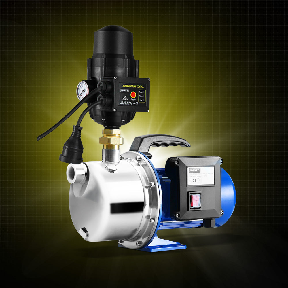 Giantz Garden Water Pump Jet High Pressure Stage Controller Garden Irrigation-7