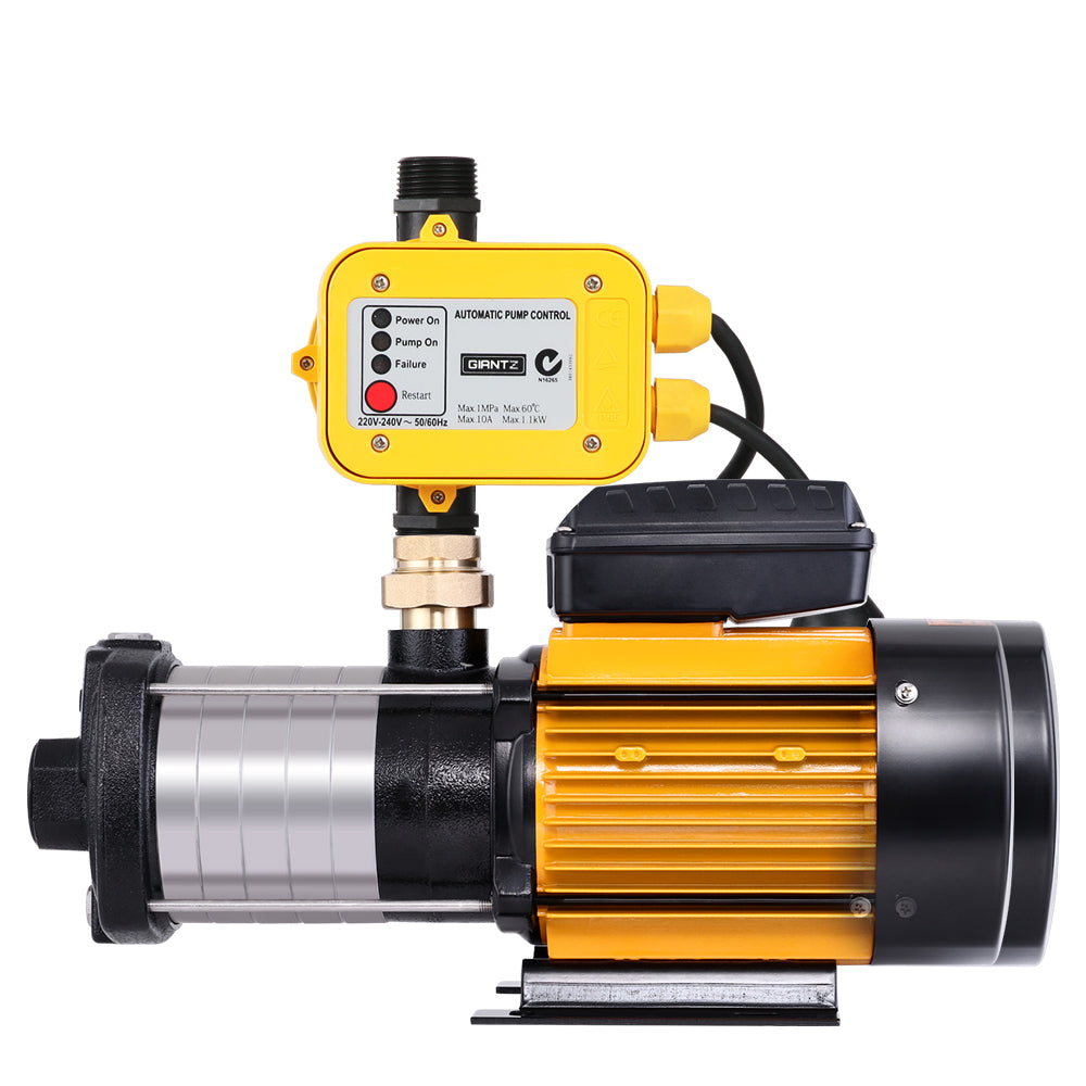 Giantz Multi Stage Water Pump Pressure Rain Tank Garden Farm House Irrigation 2500W-3