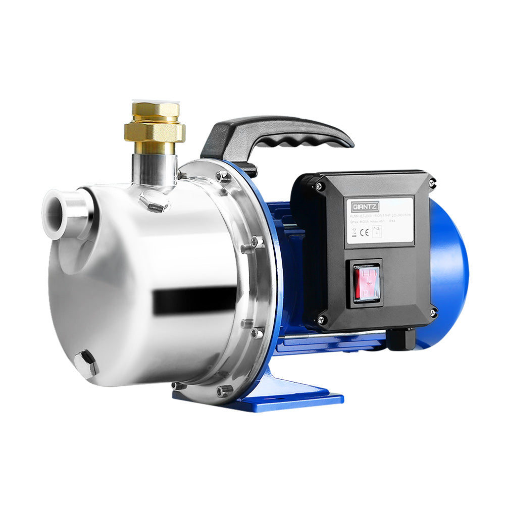 Giantz Water Pump High Pressure 1100W Stage Jet Rain Tank Pond Garden Irrigation-0