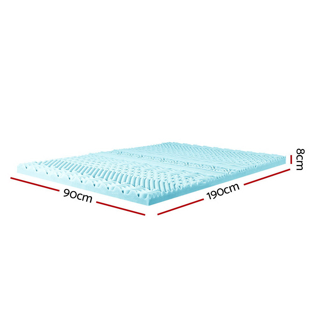 Giselle Bedding 11-zone Memory Foam Mattress Topper 8cm - Single-1