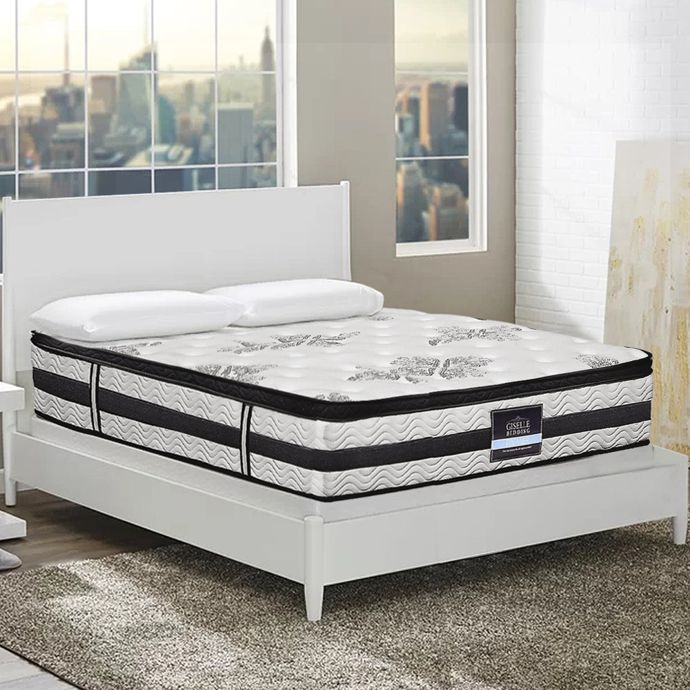 Giselle Bedding Algarve Euro Top Pocket Spring Mattress 34cm Thick Queen-7