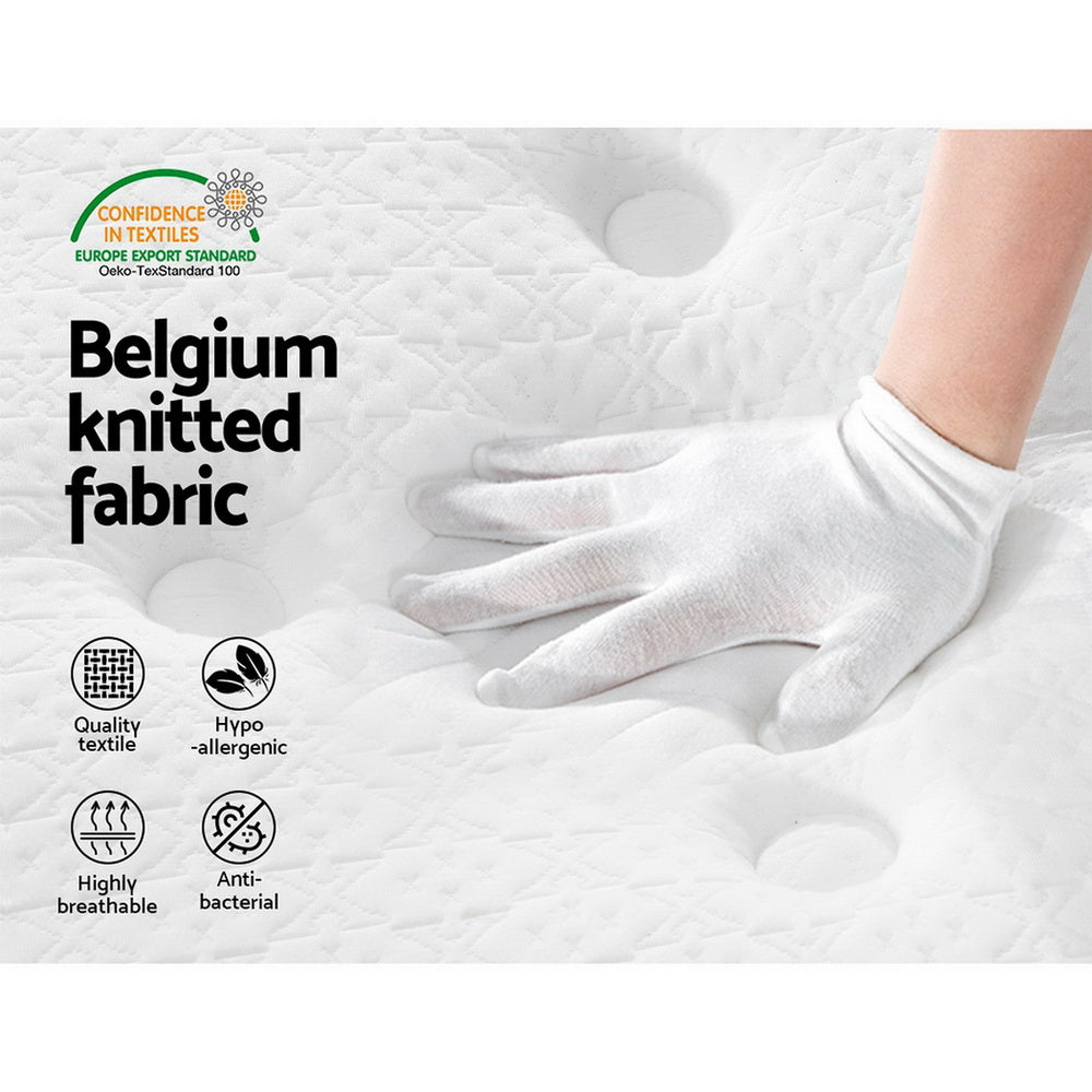 Giselle Bedding Bonita Euro Top Bonnell Spring Mattress 21cm Thick King-6