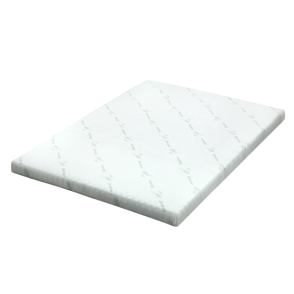 Giselle Bedding Cool Gel Memory Foam Mattress Topper w/Bamboo Cover 8cm - King-0