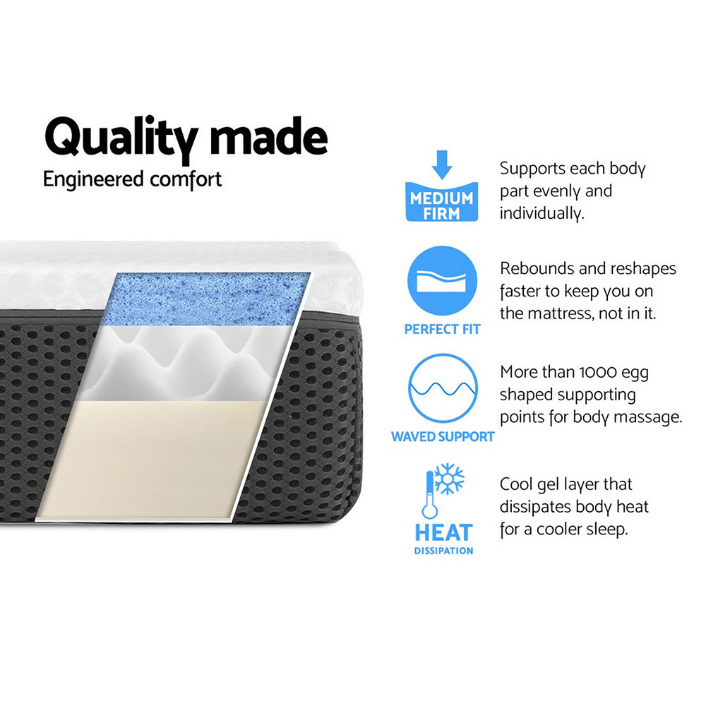 Giselle Bedding Double Size Memory Foam Mattress Cool Gel without Spring-4