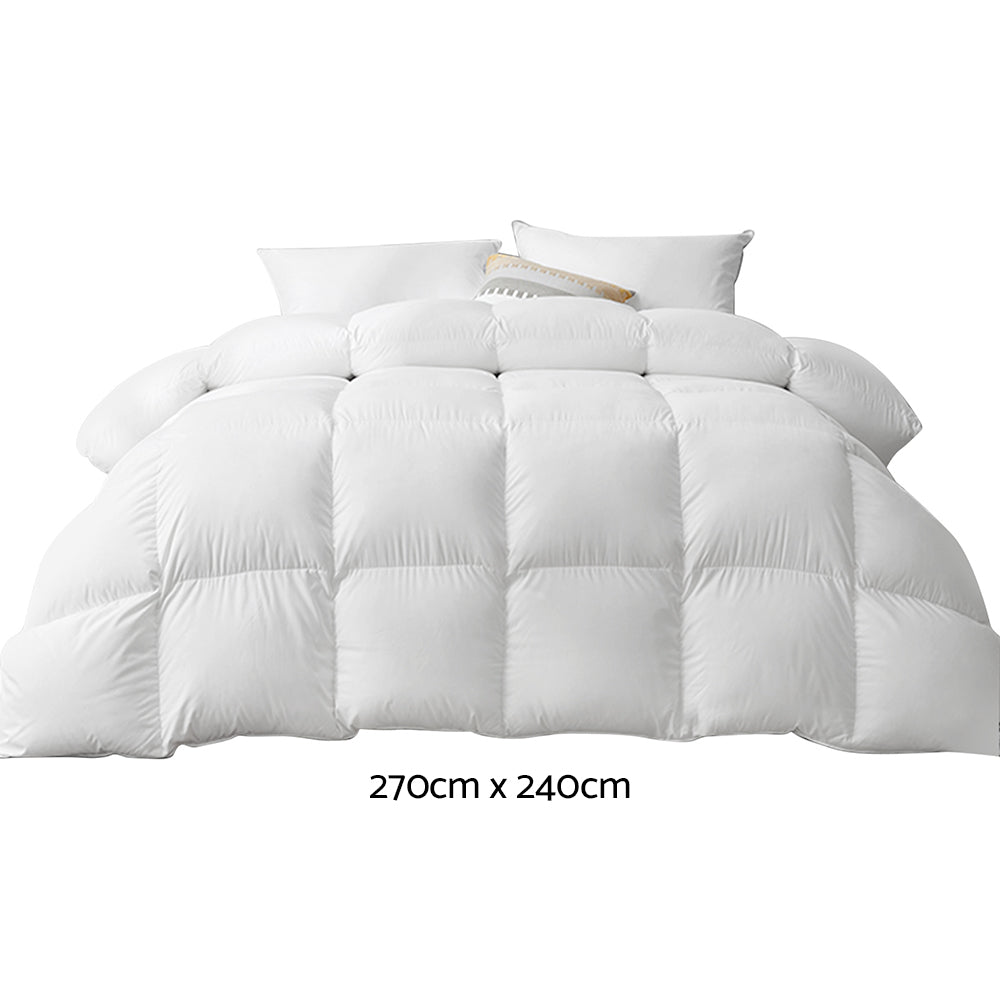 Giselle Bedding Duck Down Feather Quilt 700GSM Super King-1