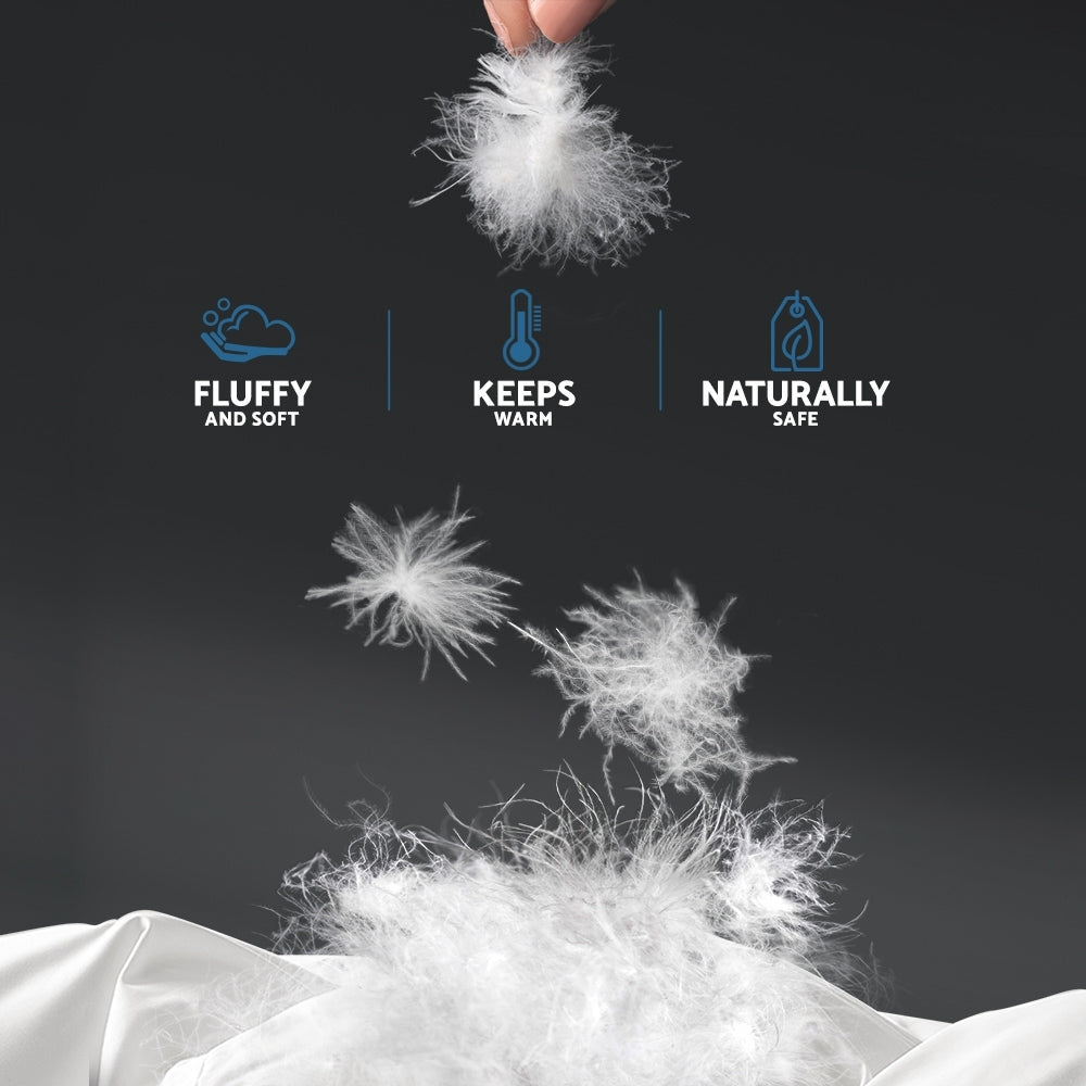 Giselle Bedding Duck Down Feather Quilt 700GSM Super King-5