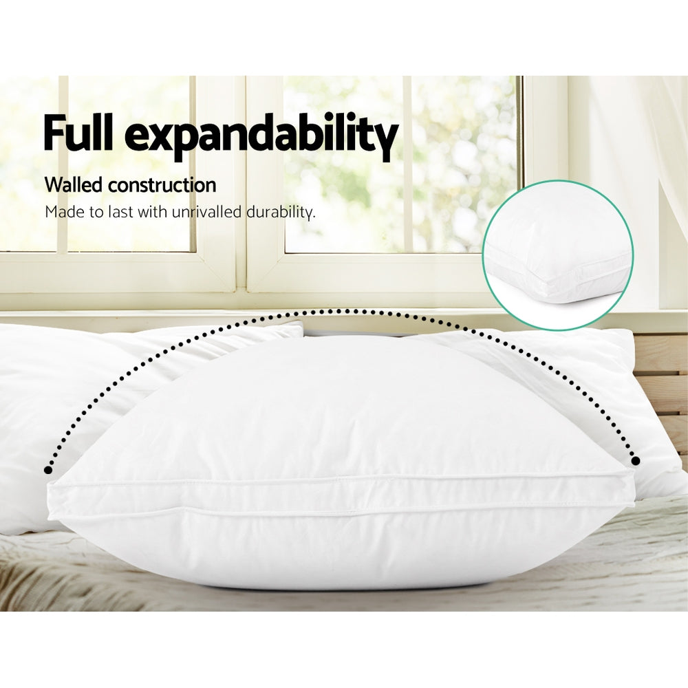 Giselle Bedding Duck Feather Down Twin Pack Pillow-5