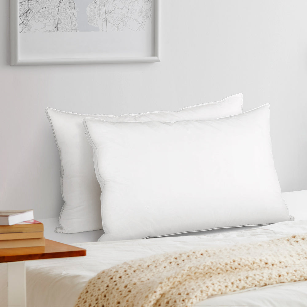 Giselle Bedding Duck Feather Down Twin Pack Pillow-7