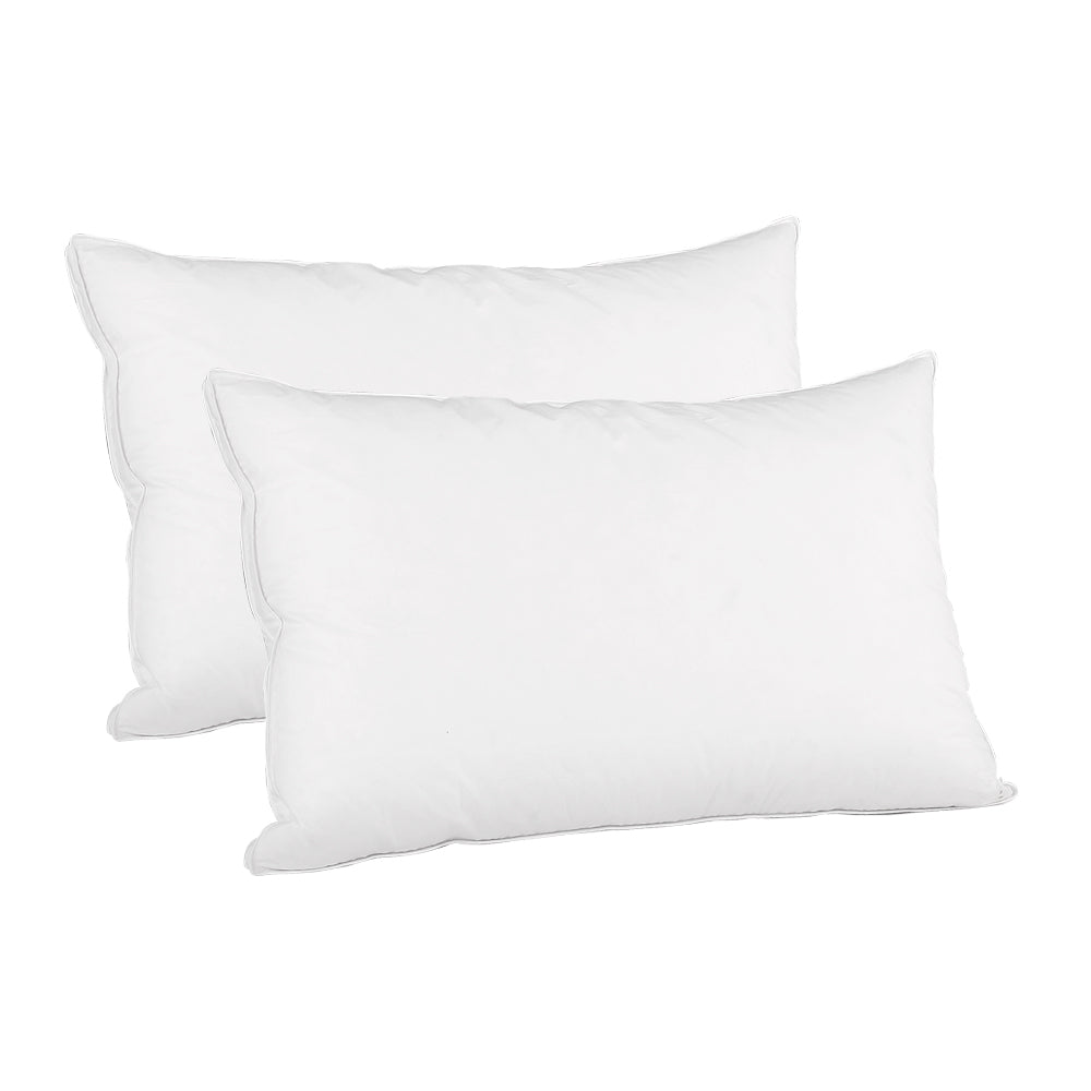 Giselle Bedding Duck Feather Down Twin Pack Pillow-0