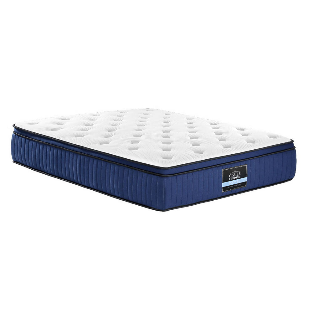 Giselle Bedding Franky Euro Top Cool Gel Pocket Spring Mattress 34cm Thick Queen-0
