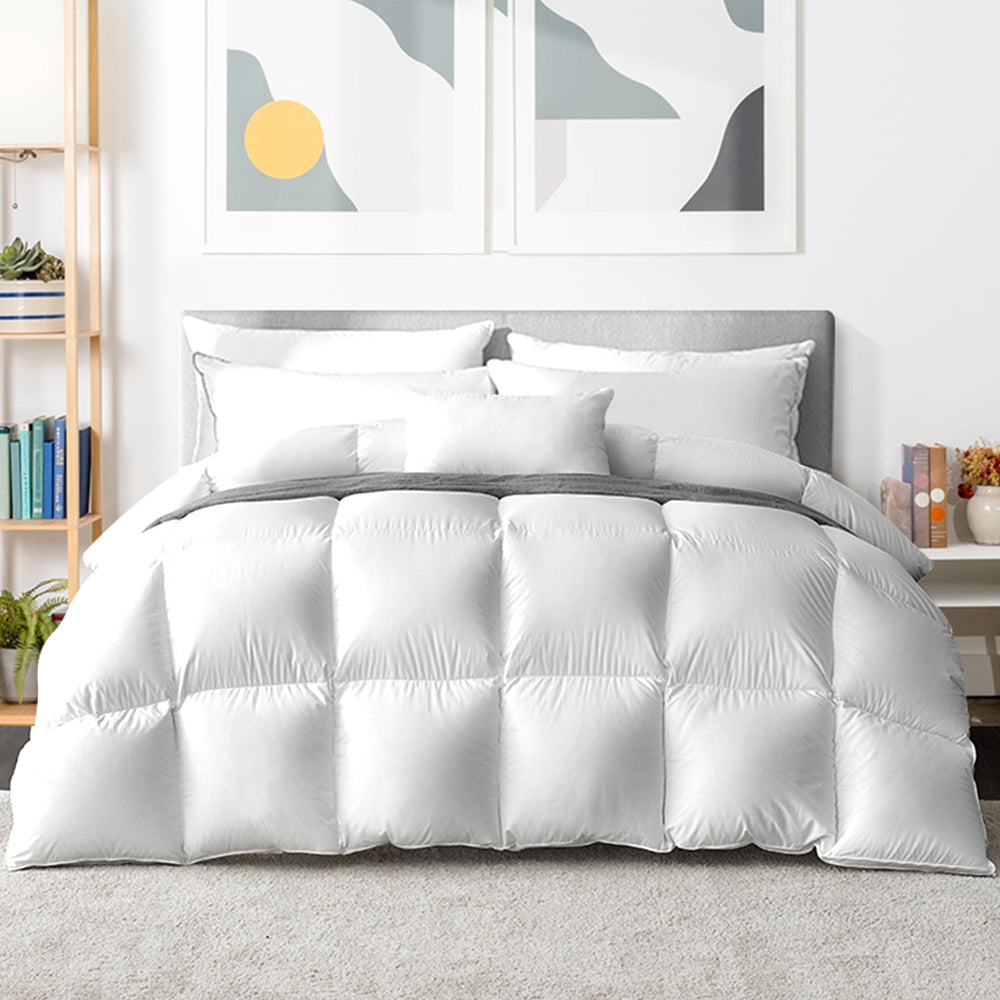 Giselle Bedding King Size 800GSM Goose Down Feather Quilt-7