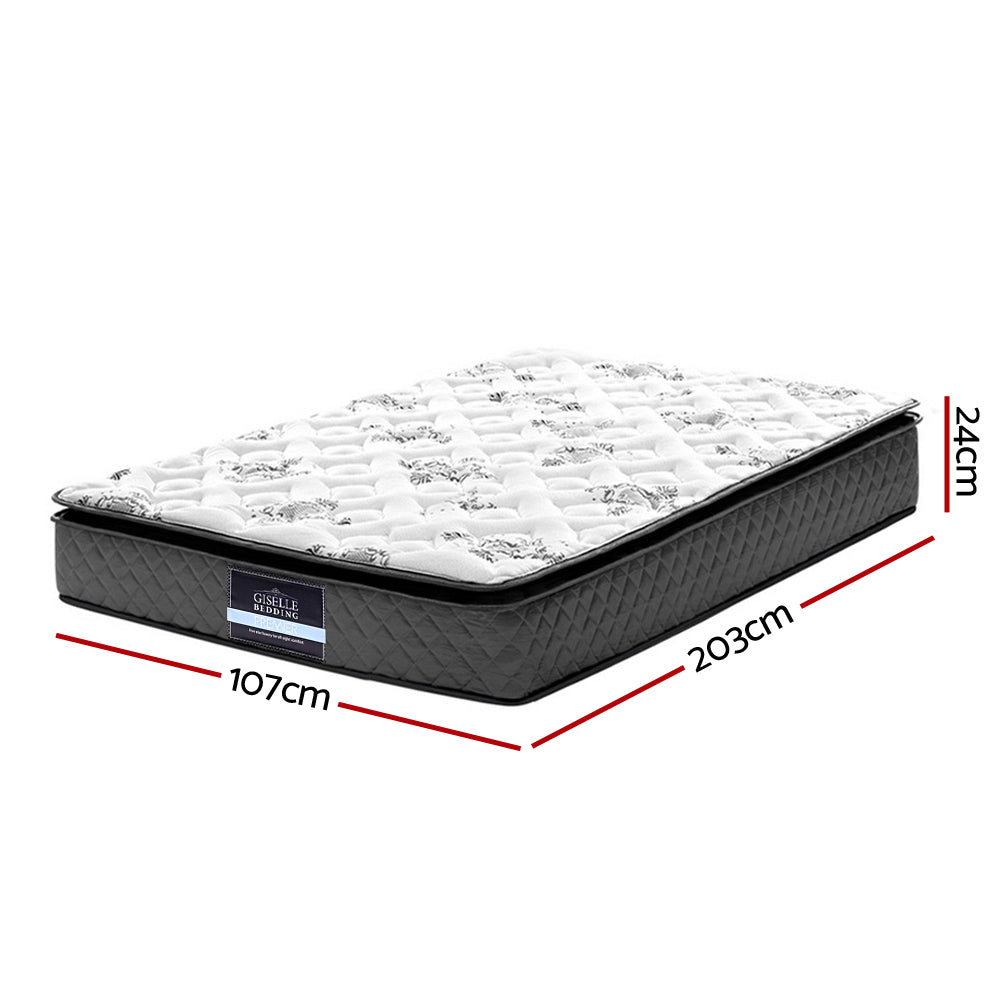 Giselle Bedding Rocco Bonnell Spring Mattress 24cm Thick King Single-1