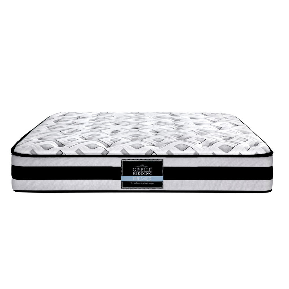 Giselle Bedding Rumba Tight Top Pocket Spring Mattress 24cm Thick Queen-2
