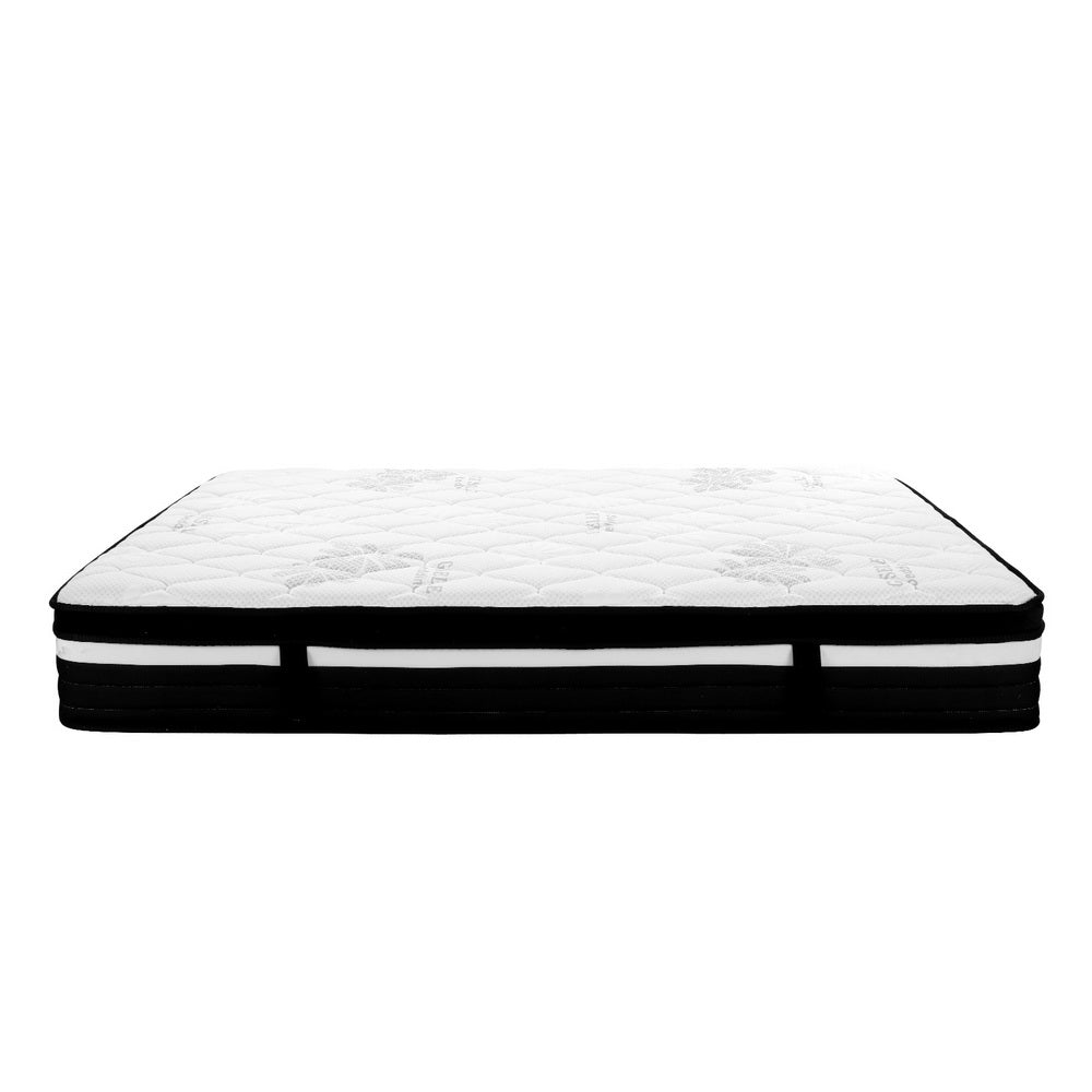 Giselle King Bed Mattress Size Extra Firm 7 Zone Pocket Spring Foam 28cm-3