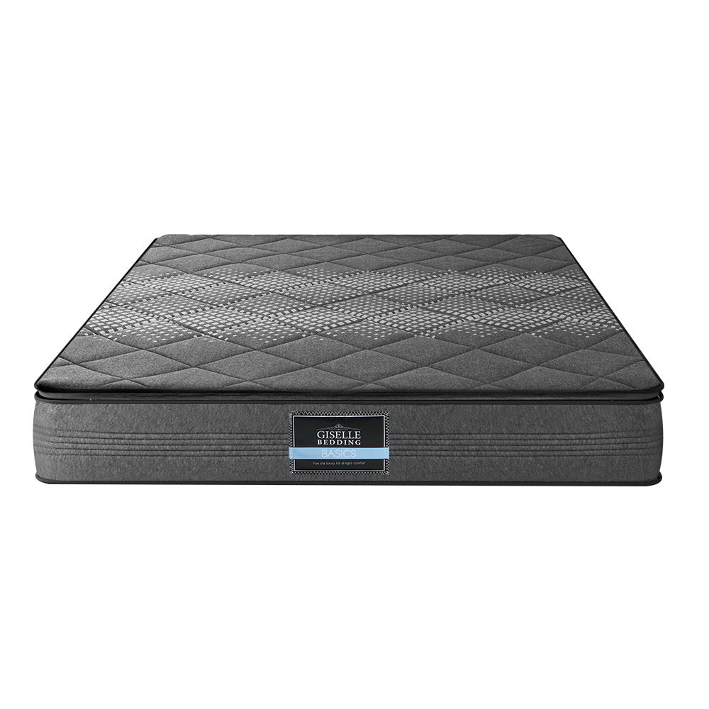 Giselle SINGLE Mattress Pillow Top Bed Size Bonnell Spring Medium Firm Foam 18CM-2