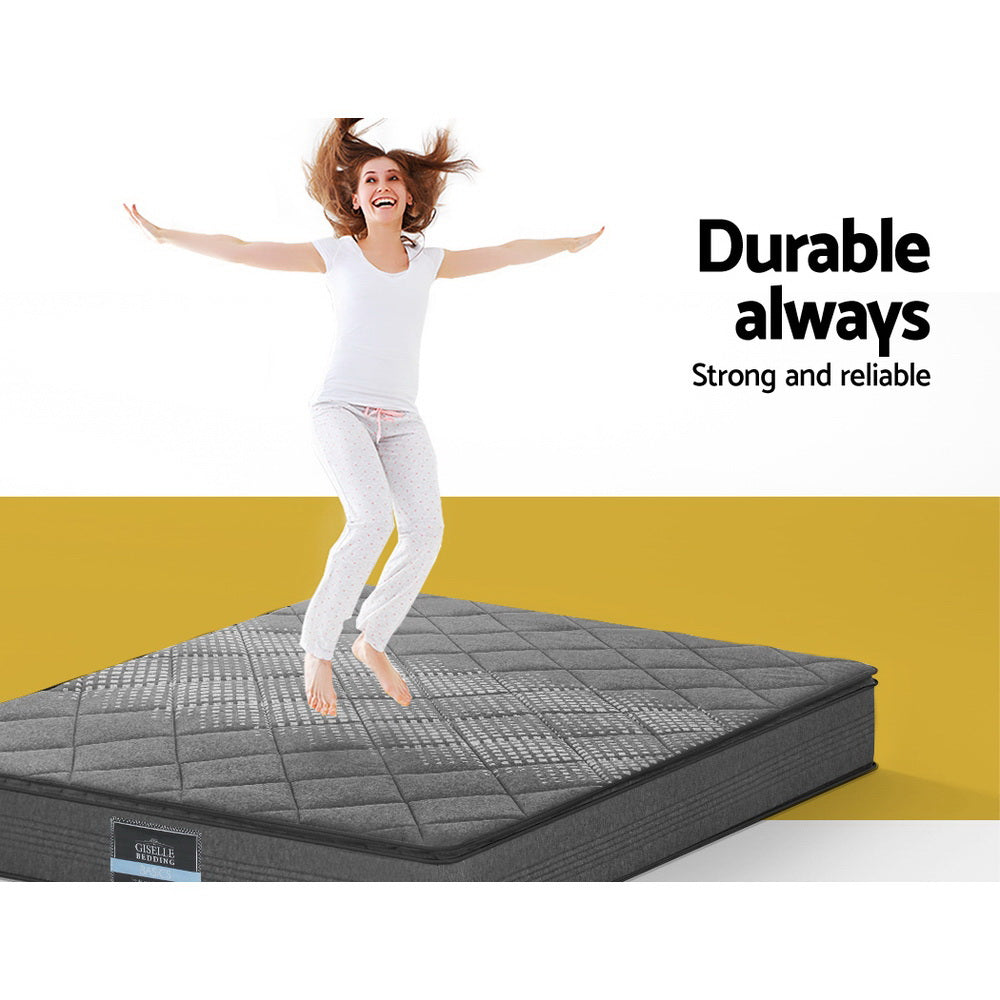 Giselle SINGLE Mattress Pillow Top Bed Size Bonnell Spring Medium Firm Foam 18CM-3