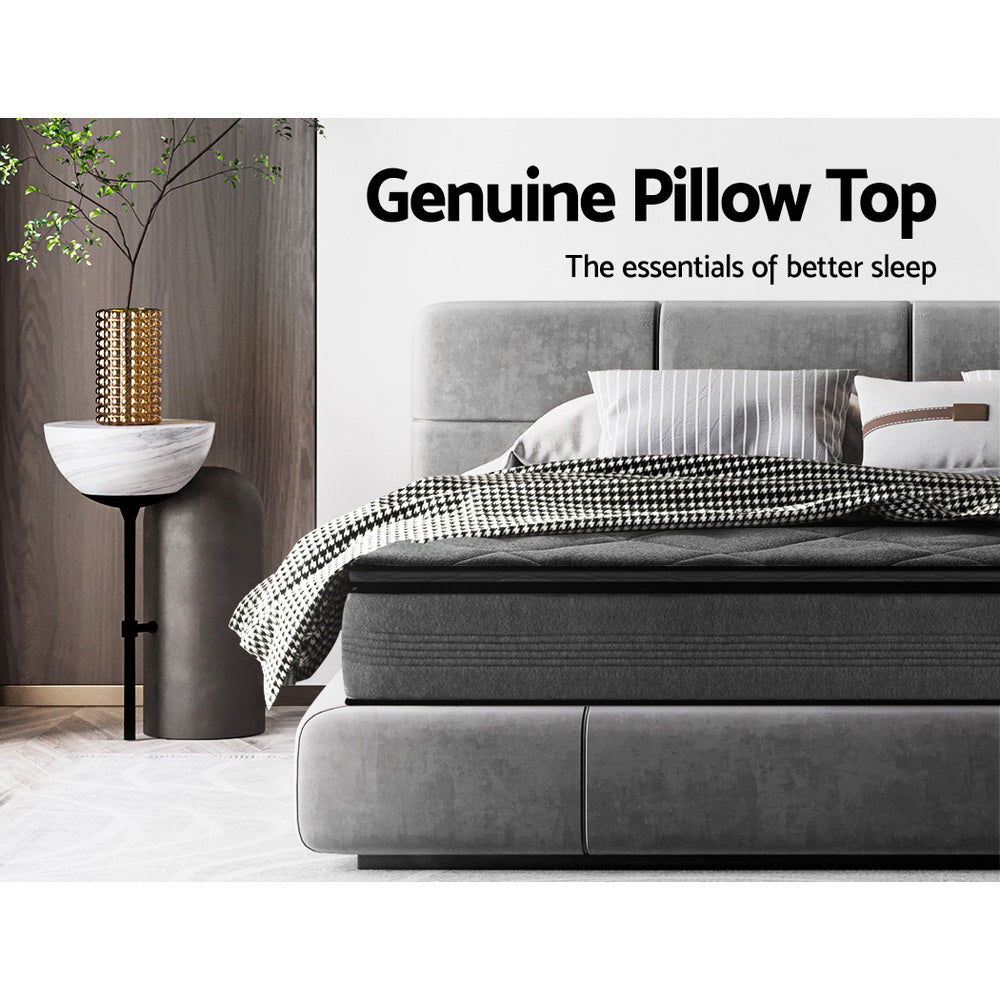 Giselle SINGLE Mattress Pillow Top Bed Size Bonnell Spring Medium Firm Foam 18CM-4