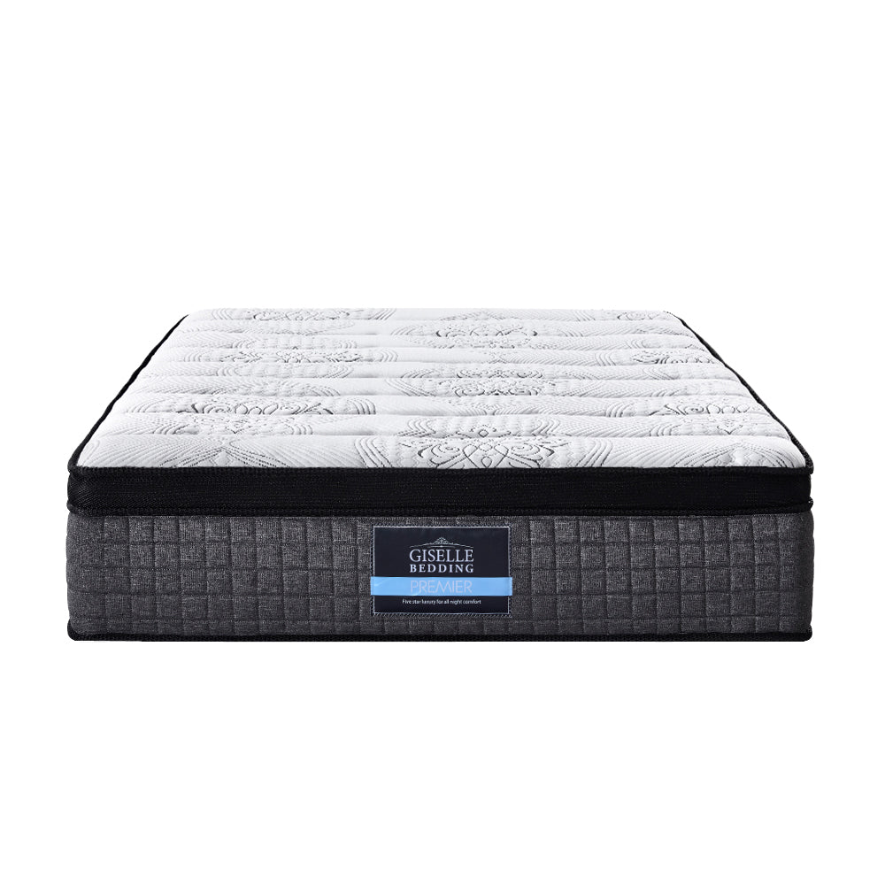 Giselle Single Bed Mattress 9 Zone Pocket Spring Latex Foam Medium Firm 34cm-2