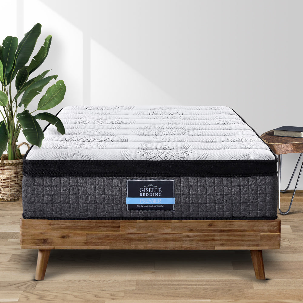 Giselle Single Bed Mattress 9 Zone Pocket Spring Latex Foam Medium Firm 34cm-7