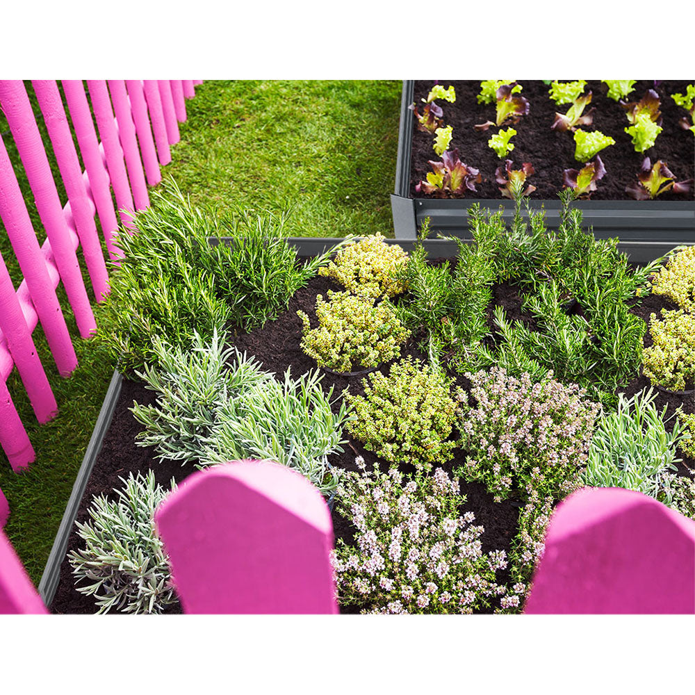 Green Fingers 150 x 90cm Galvanised Steel Garden Bed - Aliminium Grey-5