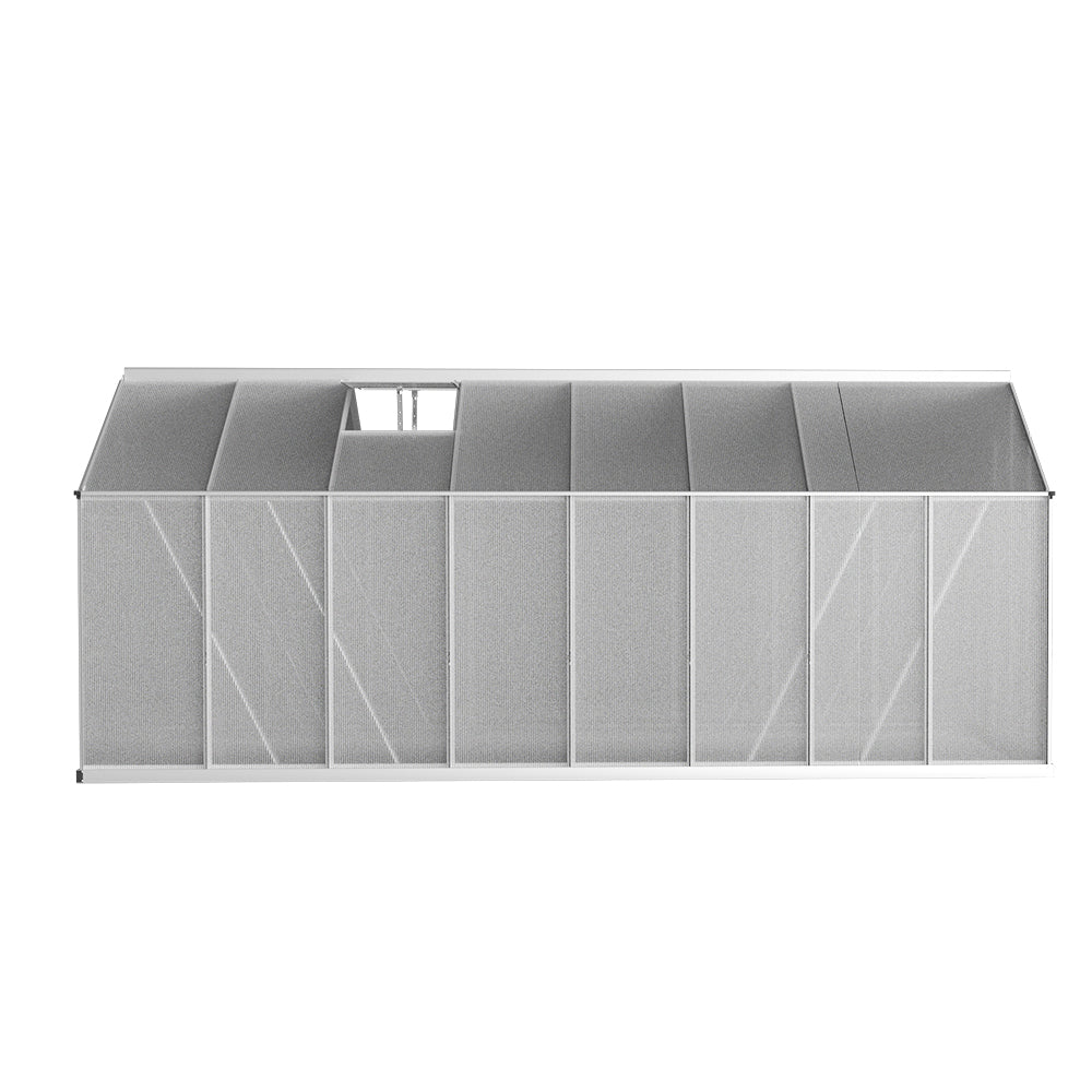 Greenfingers Aluminium Greenhouse Polycarbonate Green House Garden Shed 4.7x2.5M-2