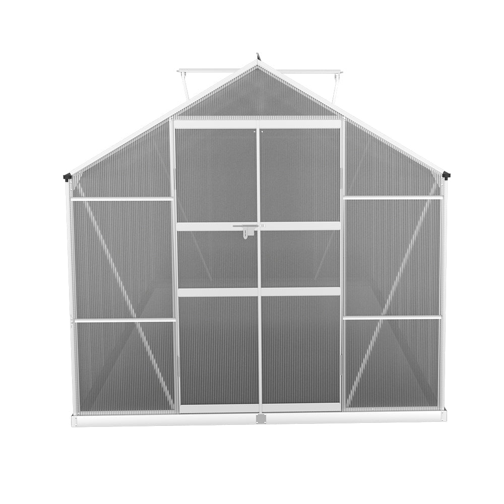 Greenfingers Aluminium Greenhouse Polycarbonate Green House Garden Shed 4.7x2.5M-3