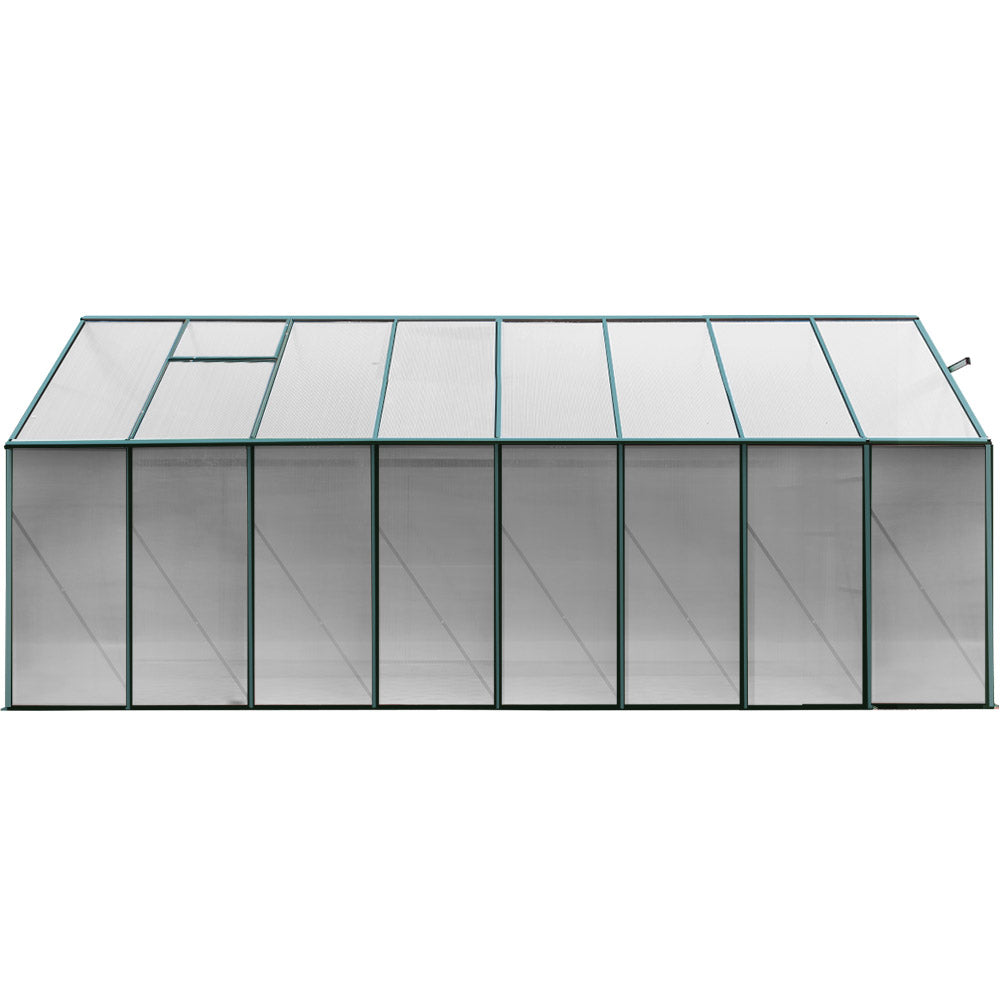 Greenfingers Aluminium Greenhouse Polycarbonate Green House Garden Shed 5.1x2.44M-2