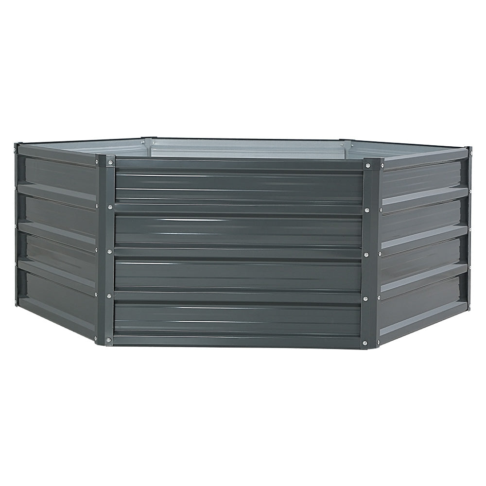 Greenfingers Garden Bed 2PCS 130X130X46CM Galvanised Steel Raised Planter-2