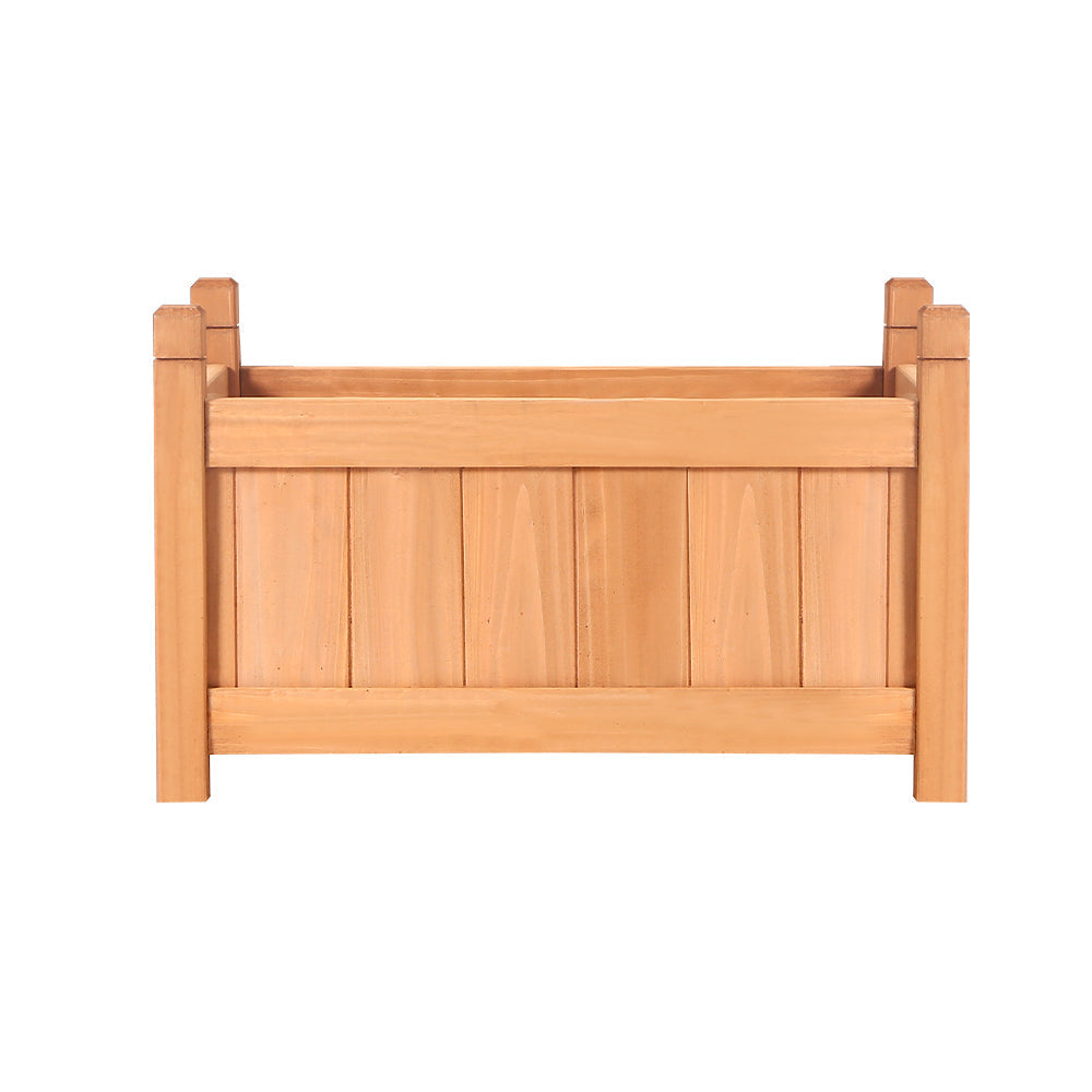 Greenfingers Garden Bed Raised Wooden Planter Box Vegetables 60x30x33cm-2