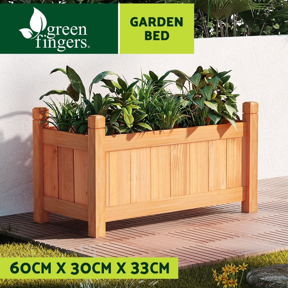Greenfingers Garden Bed Raised Wooden Planter Box Vegetables 60x30x33cm-3