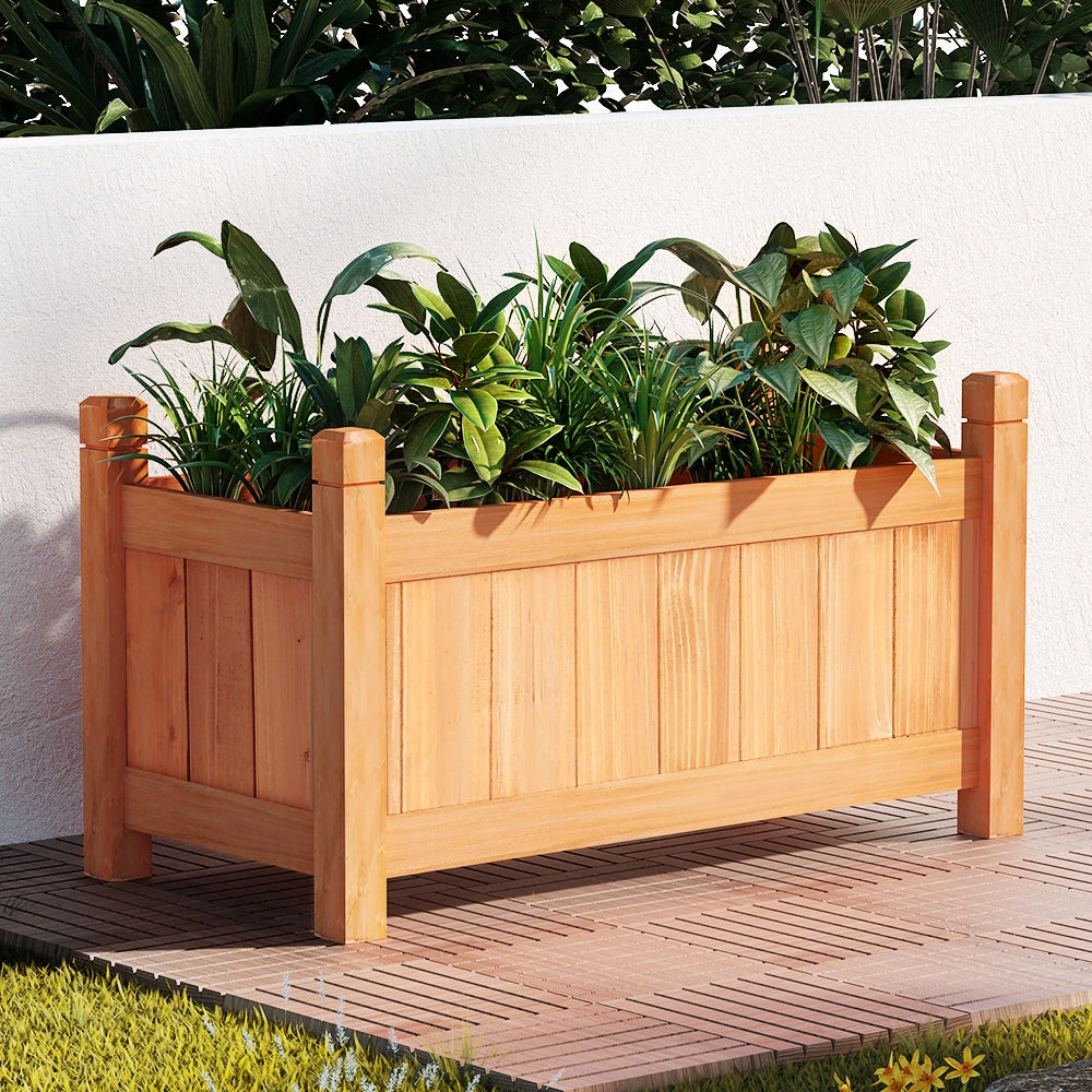 Greenfingers Garden Bed Raised Wooden Planter Box Vegetables 60x30x33cm-7