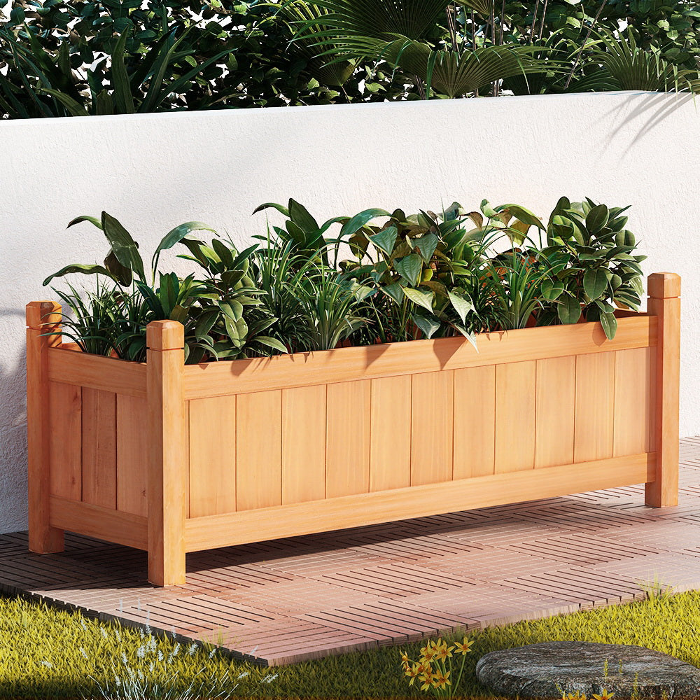 Greenfingers Garden Bed Raised Wooden Planter Outdoor Box Vegetables 90x30x33cm-7