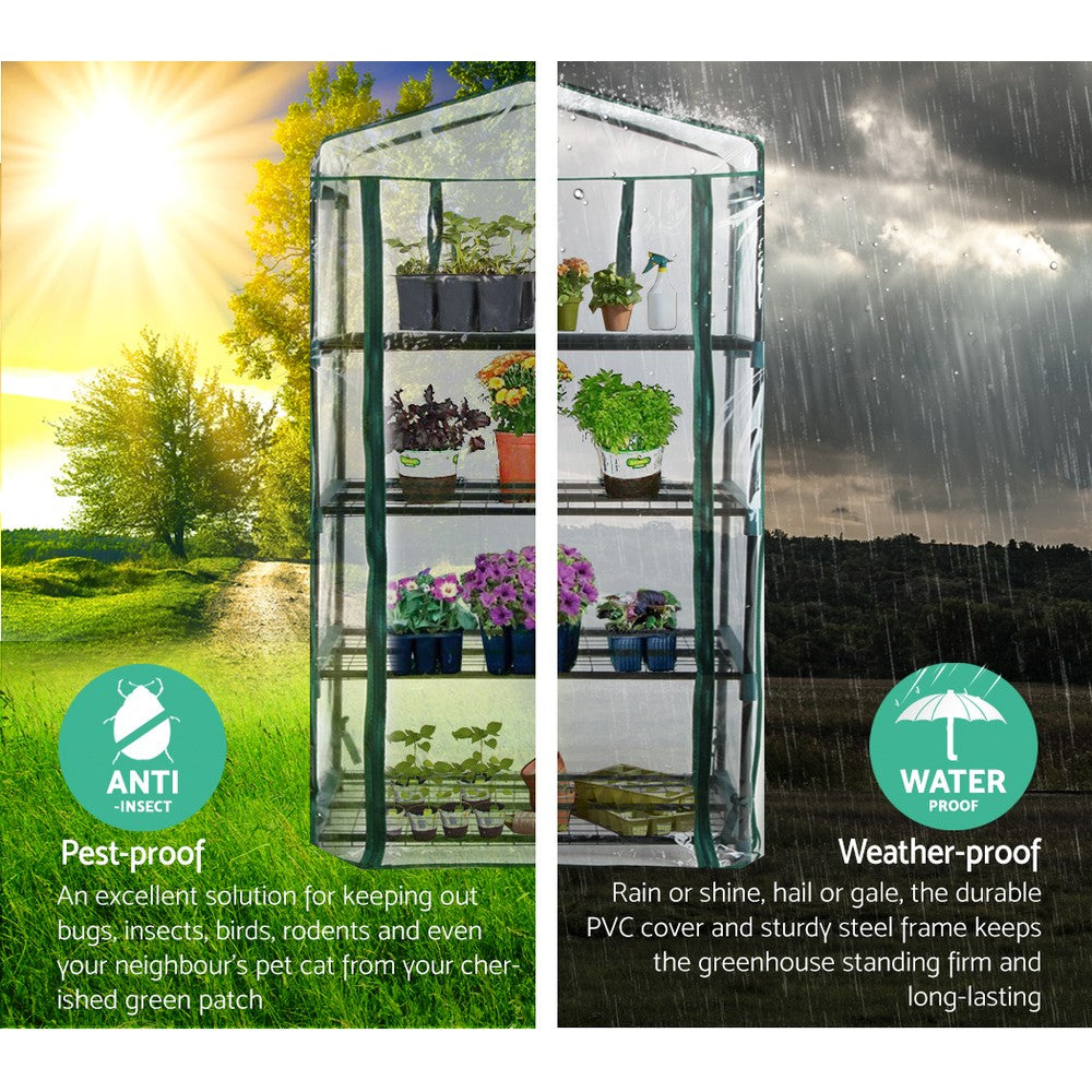 Greenfingers Greenhouse Garden Shed Tunnel Plant Green House Storage Plant Lawn-3