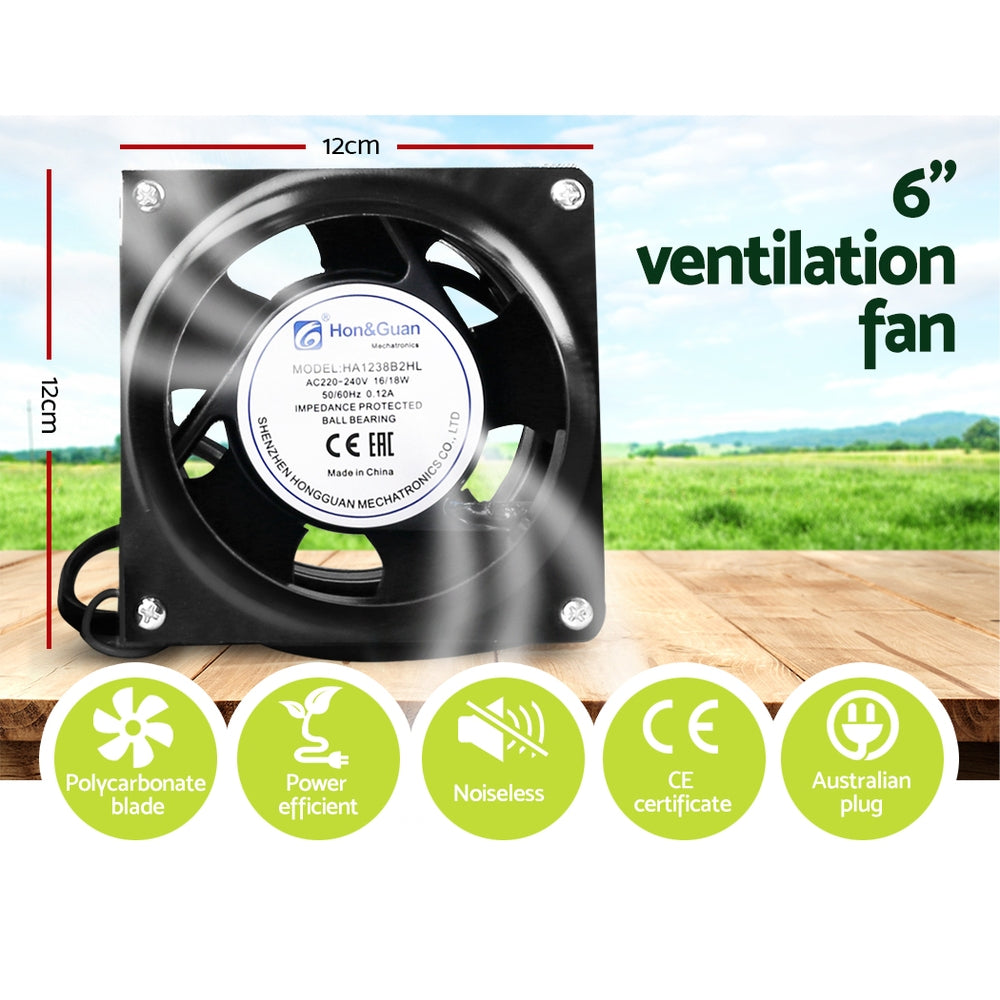 Greenfingers Grow Tent 2000W LED Grow Light 240X120X200cm Mylar 6" Ventilation-4