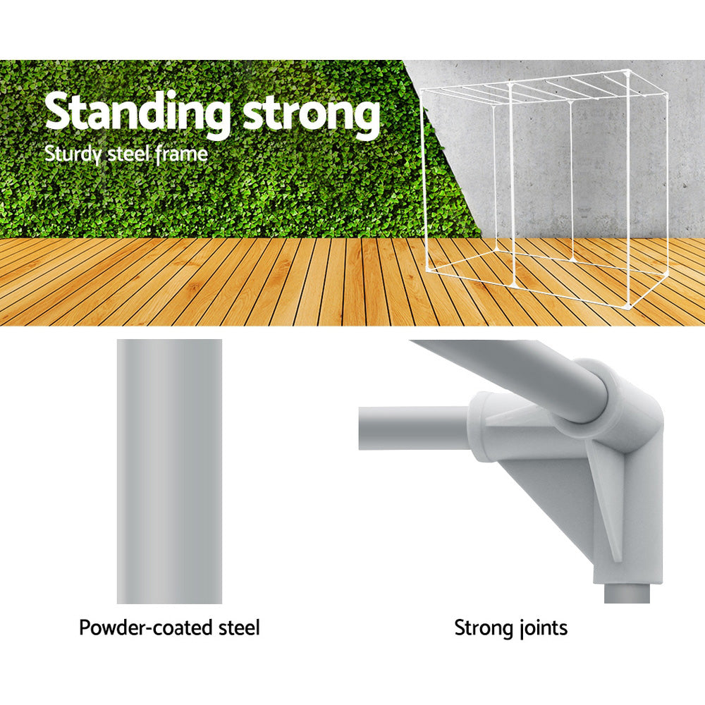 Greenfingers Hydroponics Grow Tent Kits Hydroponic Grow System 2.4m x 1.2m x 2m 600D Oxford-4