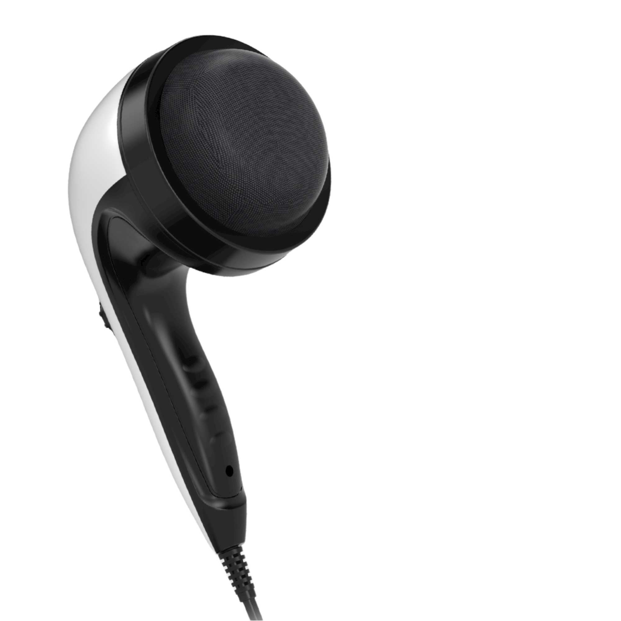 Handheld Vibration Massager Black - 4 Interchangeable Heads Adjustable Speed-0