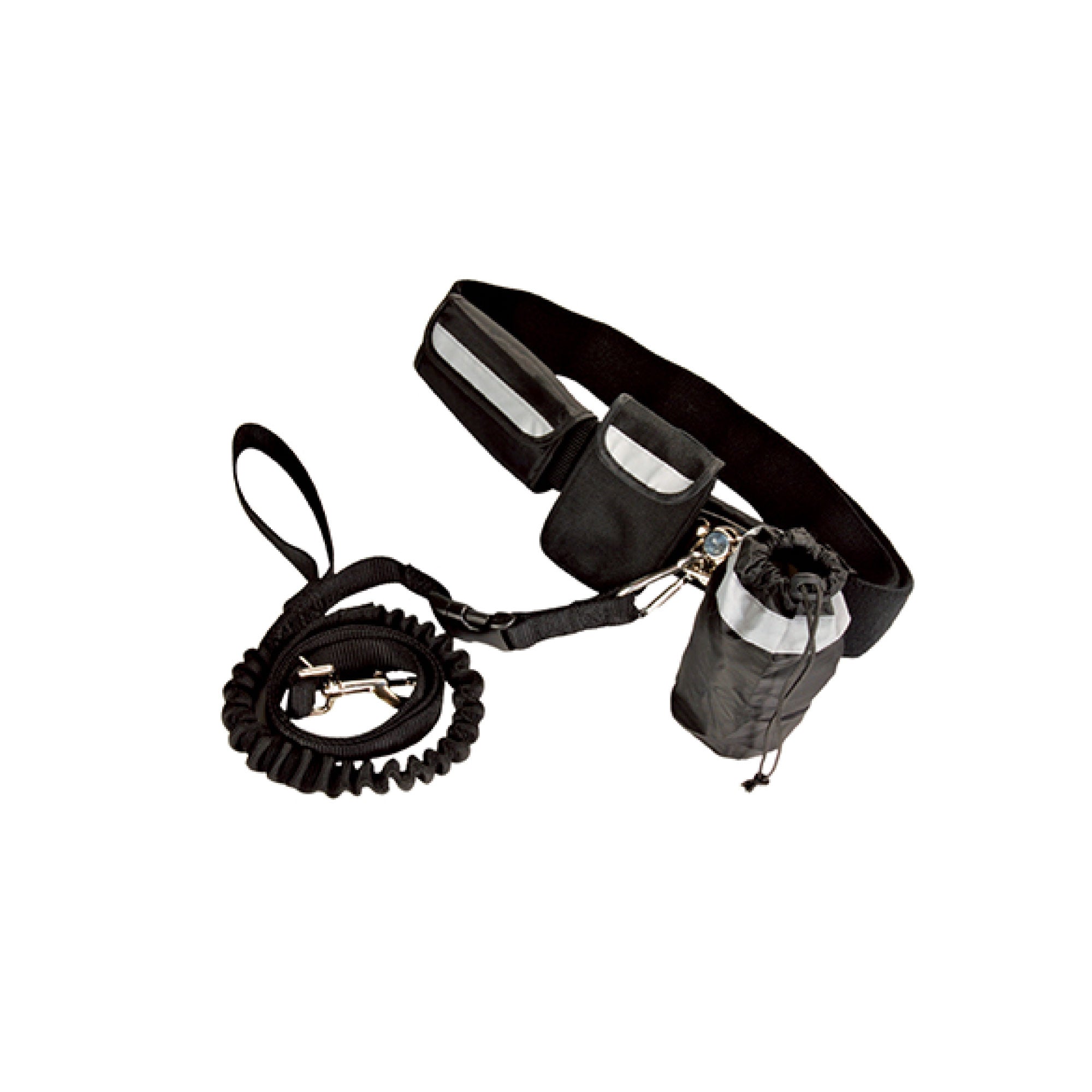 Hands Free Dog Bungee Leash - Doggy Jogger Lead Belt with Storage-0