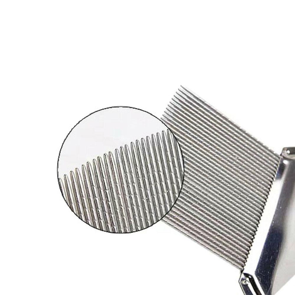 Head Lice Hair Comb - Stainless Steel - Nits Egg Flea Removal-1