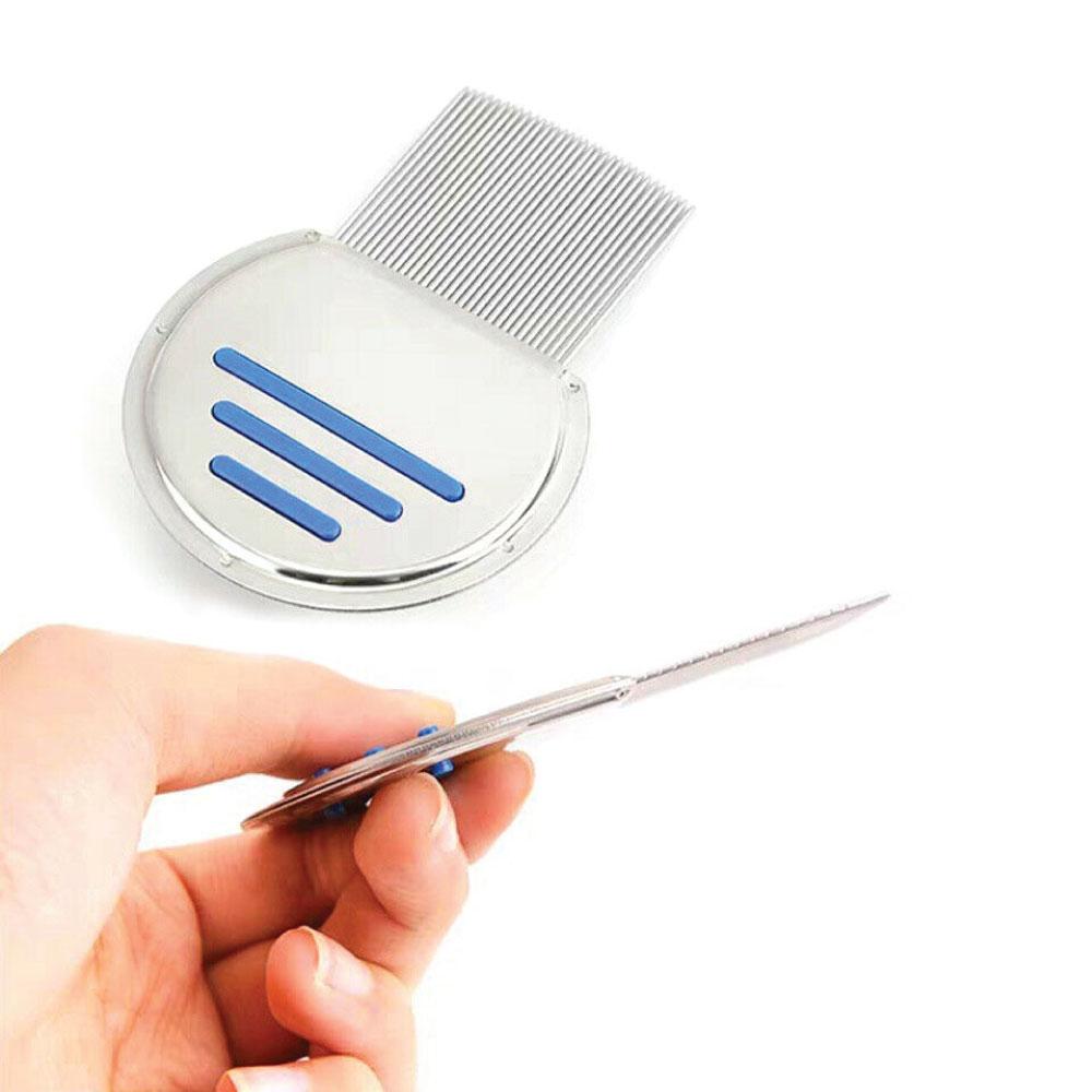 Head Lice Hair Comb - Stainless Steel - Nits Egg Flea Removal-5