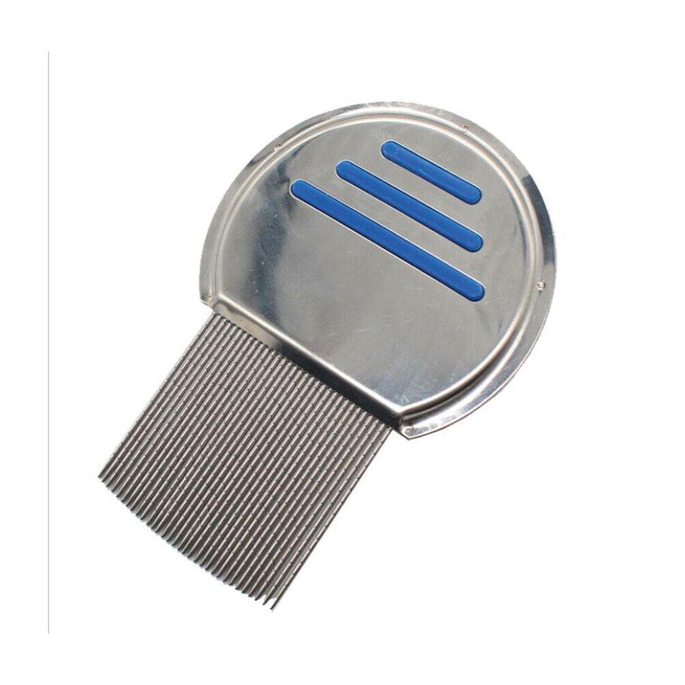 Head Lice Hair Comb - Stainless Steel - Nits Egg Flea Removal-0
