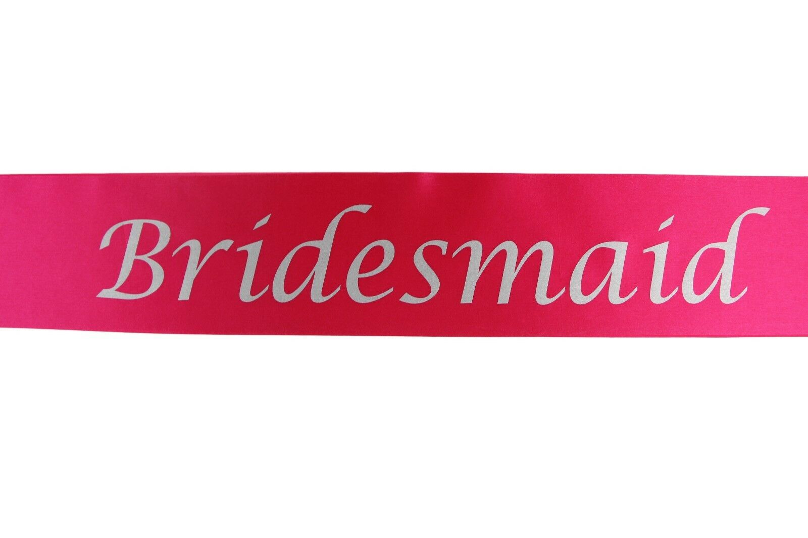 Hens Night Party Bridal Sash Hot Pink/Silver - Bridesmaid-1